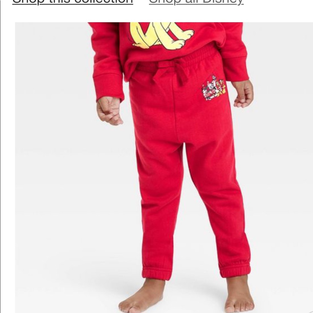 Toddler Disney Mickey and Friends Graphic Holiday Joggers